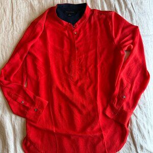 BANANA REPUBLIC Red Tunic Blouse - M